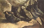 Vincent Van Gogh Three Pairs of Shoes (nn04) oil painting on canvas